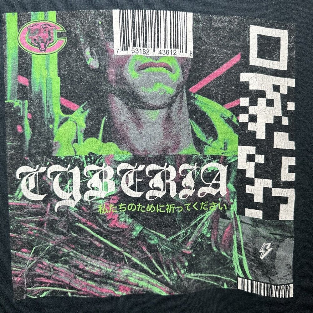 Rare 10 DEEP Shirt Terminator Movie Size Large Tonal Black - CYBERIA T-SHIRT